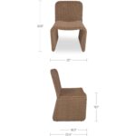 Ella Outdoor Dining Chair Natural-Set of Two 5 Ella Outdoor Dining Chair Natural-Set of Two ET-1012-24 ET 1012 24 70 dim