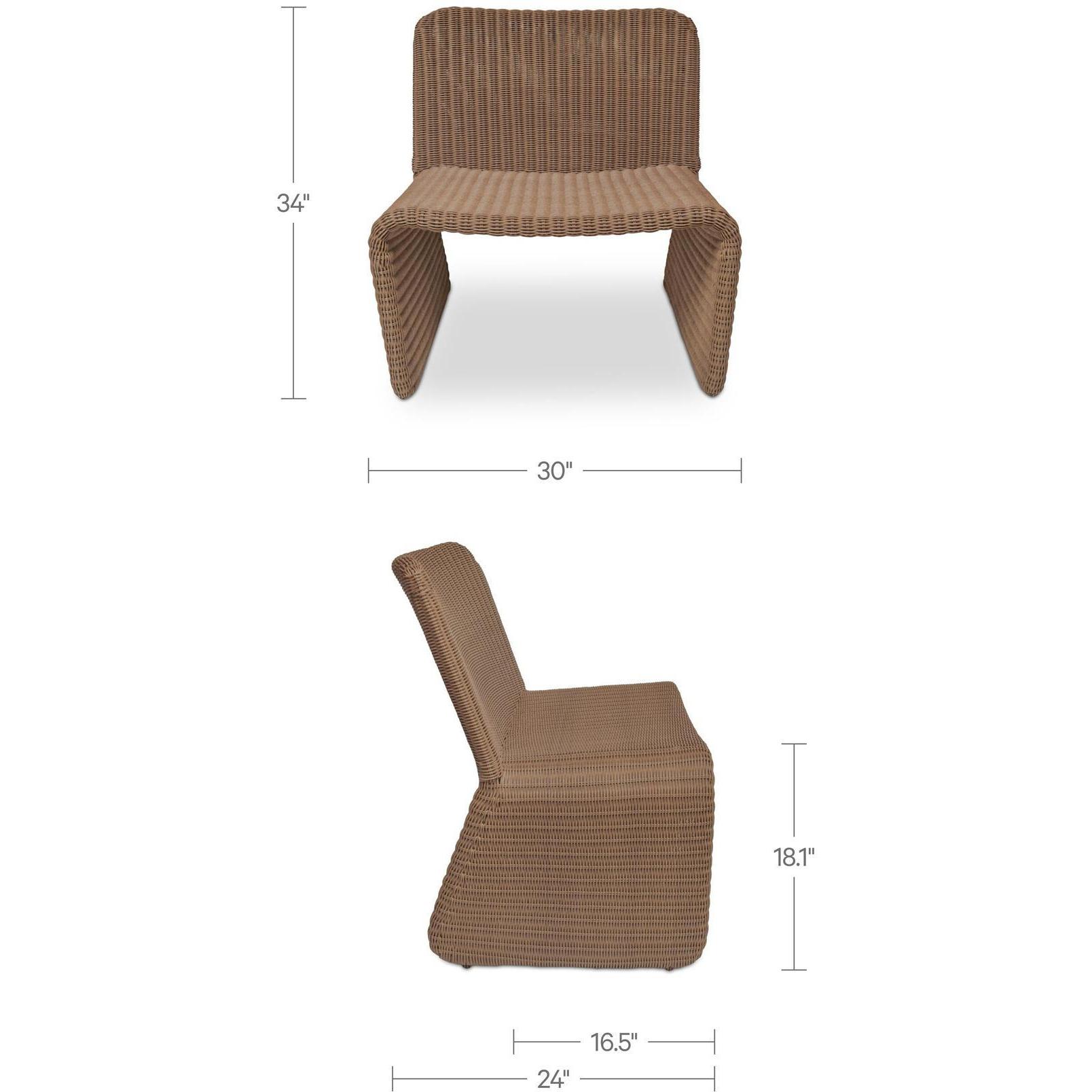 Ella Outdoor Accent Chair Natural 3 Ella Outdoor Accent Chair Natural - Image 3