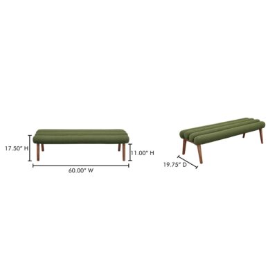 Arlo Bench Dark Green EW-1015-27 EW 1015 27 70