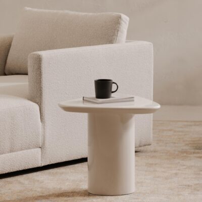 Eden Accent Table Ivory Lacquer EW-1018-05-0 EW 1018 05 0 30