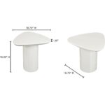 Eden Accent Table Ivory Lacquer EW-1018-05-0 EW 1018 05 0 70