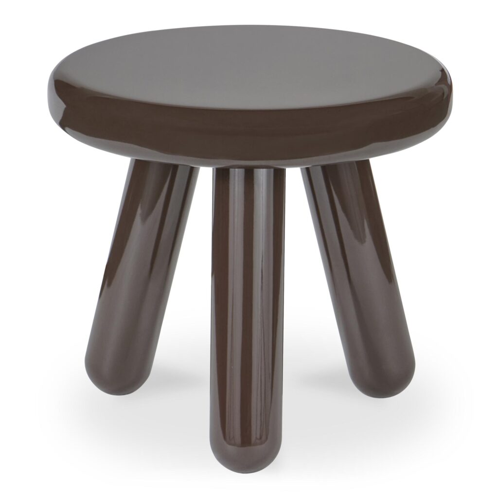 Joy Accent Table Dark Brown Lacquer - Image 2