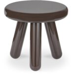 Joy Accent Table Dark Brown Lacquer EW-1020-20 EW 1020 20 01
