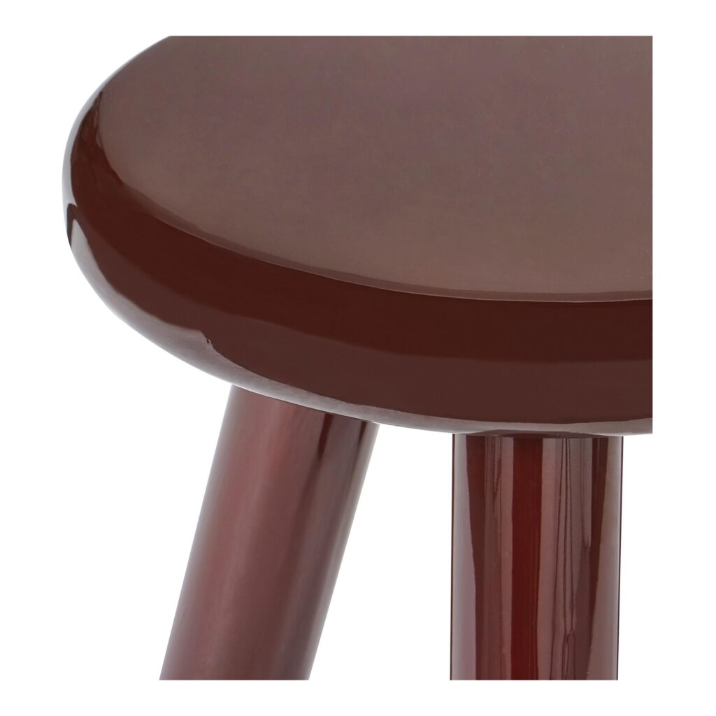 Joy Accent Table Deep Red Lacquer - Image 4