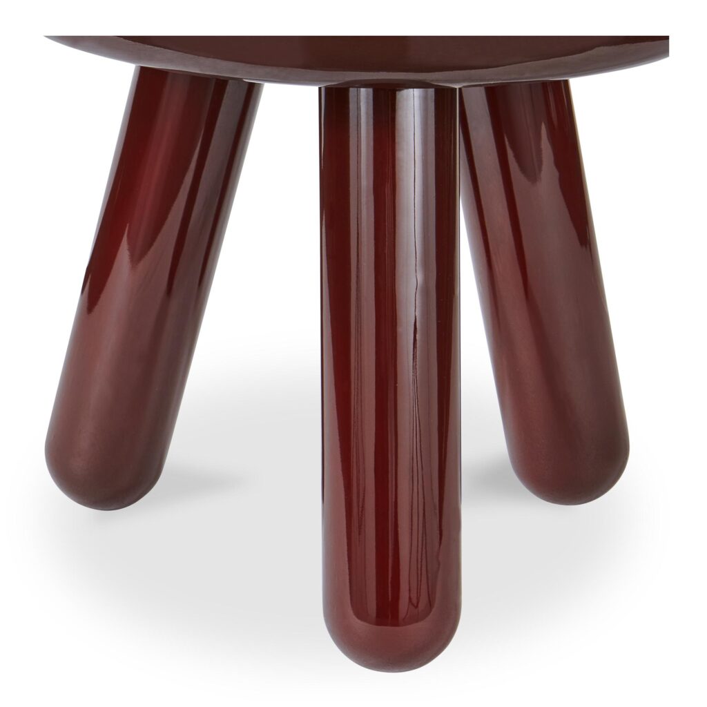 Joy Accent Table Deep Red Lacquer - Image 5