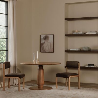 April Dining Chair Deep Brown-Set Of Two EW-1033-20 EW 1033 20 00