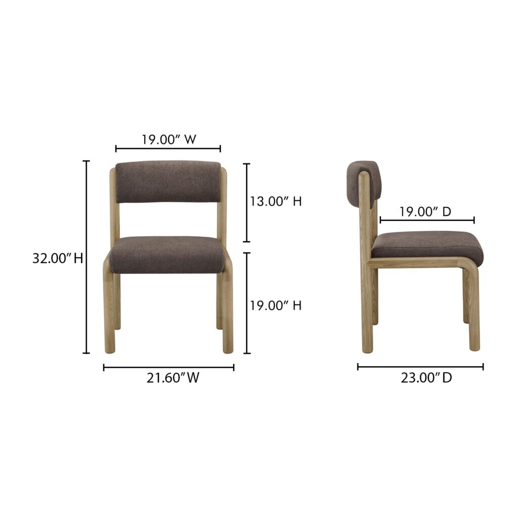 April Dining Chair Deep Brown-Set Of Two - Image 8