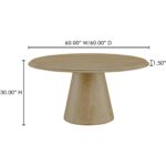 Tutto Dining Table Natural EW-1035-24-0 EW 1035 24 0 70