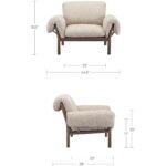 Cardero Lounge Chair Beige 19 Cardero Lounge Chair Beige EW-1038-34 EW 1038 34 70