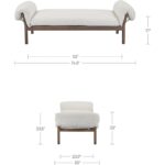 Cardero Daybed Ivory EW-1039-05 EW 1039 05 70