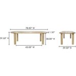 Milo Small Dining Table Oak 19 Milo Small Dining Table Oak FC-1001-24-0 FC 1001 24 0 70