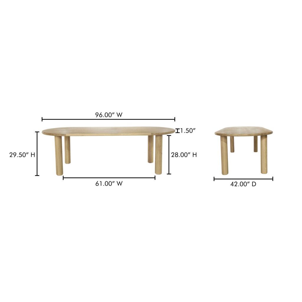 Milo Large Dining Table Oak - Image 8