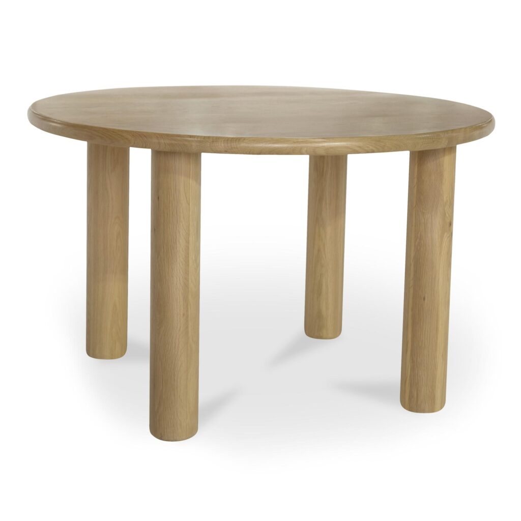 Milo Round Dining Table Oak - Image 2