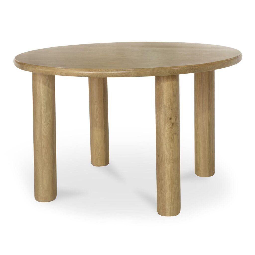 Milo Round Dining Table Oak - Image 3