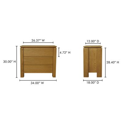 Brook Chest Country Oak FC-1006-03 FC 1006 03 70