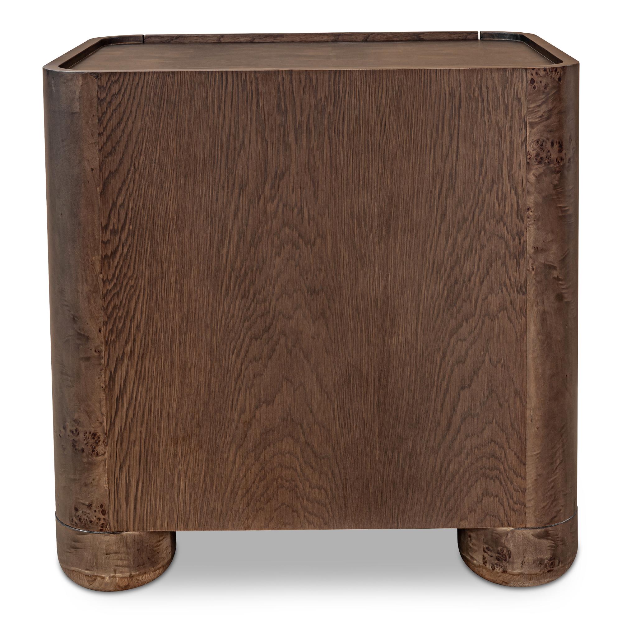 Gibson Nightstand Dark Brown 4 Gibson Nightstand Dark Brown - Image 4
