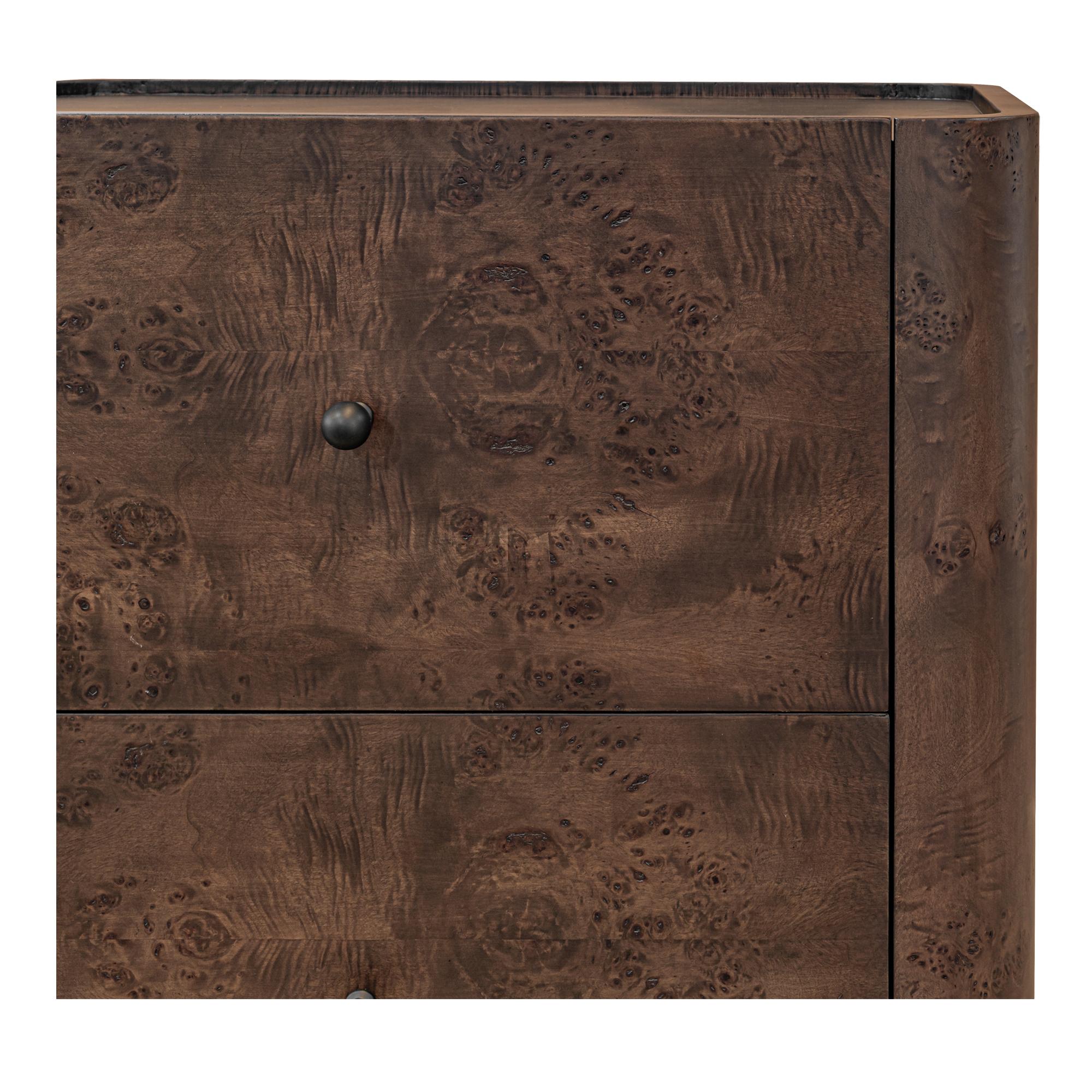 Gibson Nightstand Dark Brown 6 Gibson Nightstand Dark Brown - Image 6