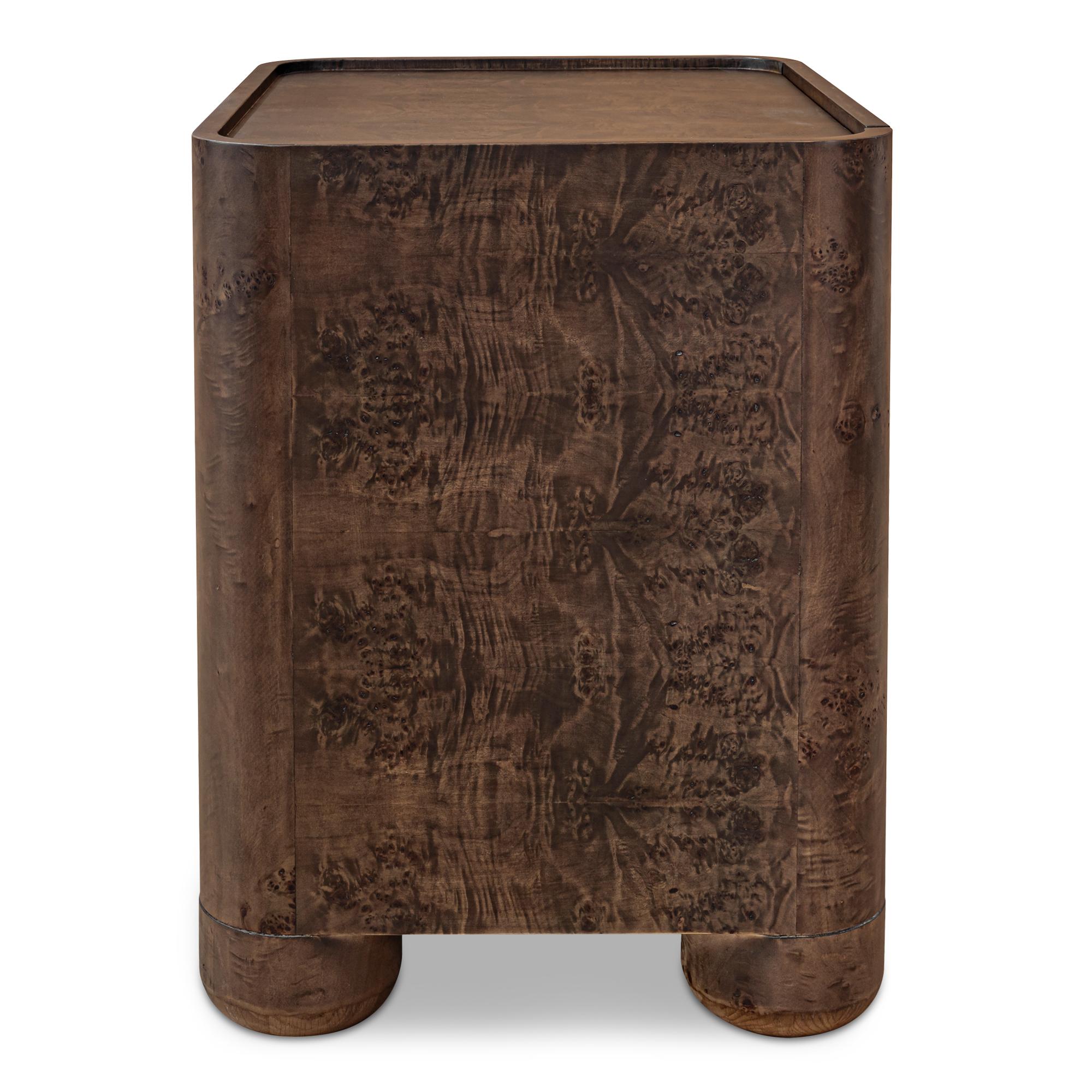Gibson Nightstand Dark Brown 3 Gibson Nightstand Dark Brown - Image 3