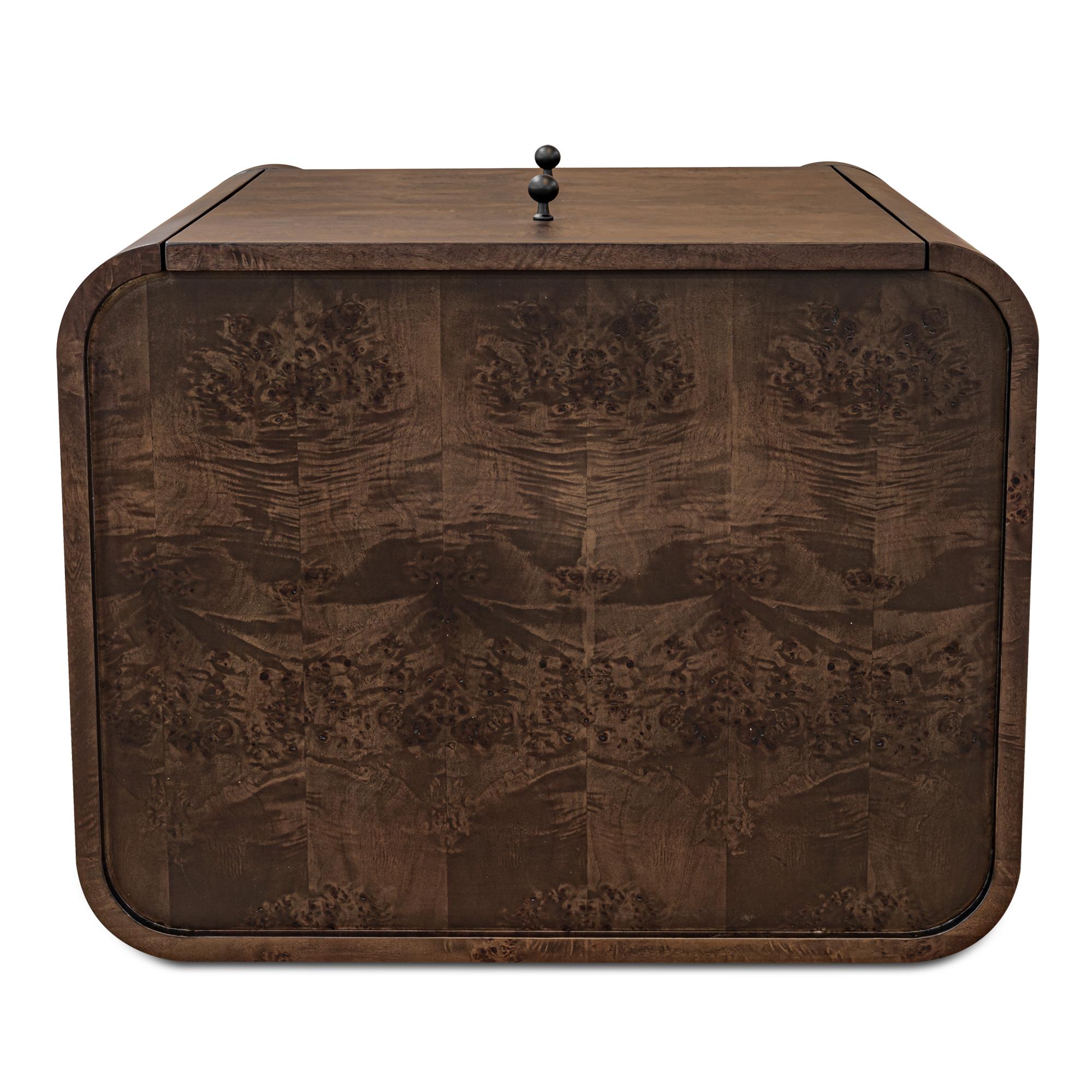 Gibson Nightstand Dark Brown 5 Gibson Nightstand Dark Brown - Image 5