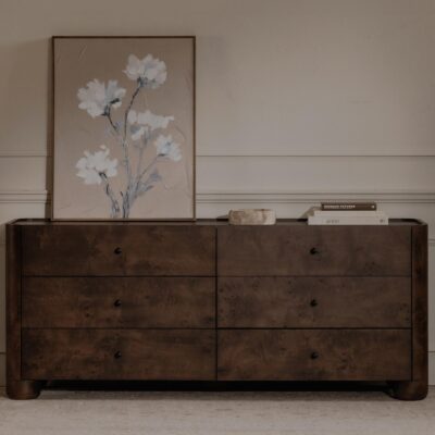 Gibson 6 Drawer Dresser Dark Brown