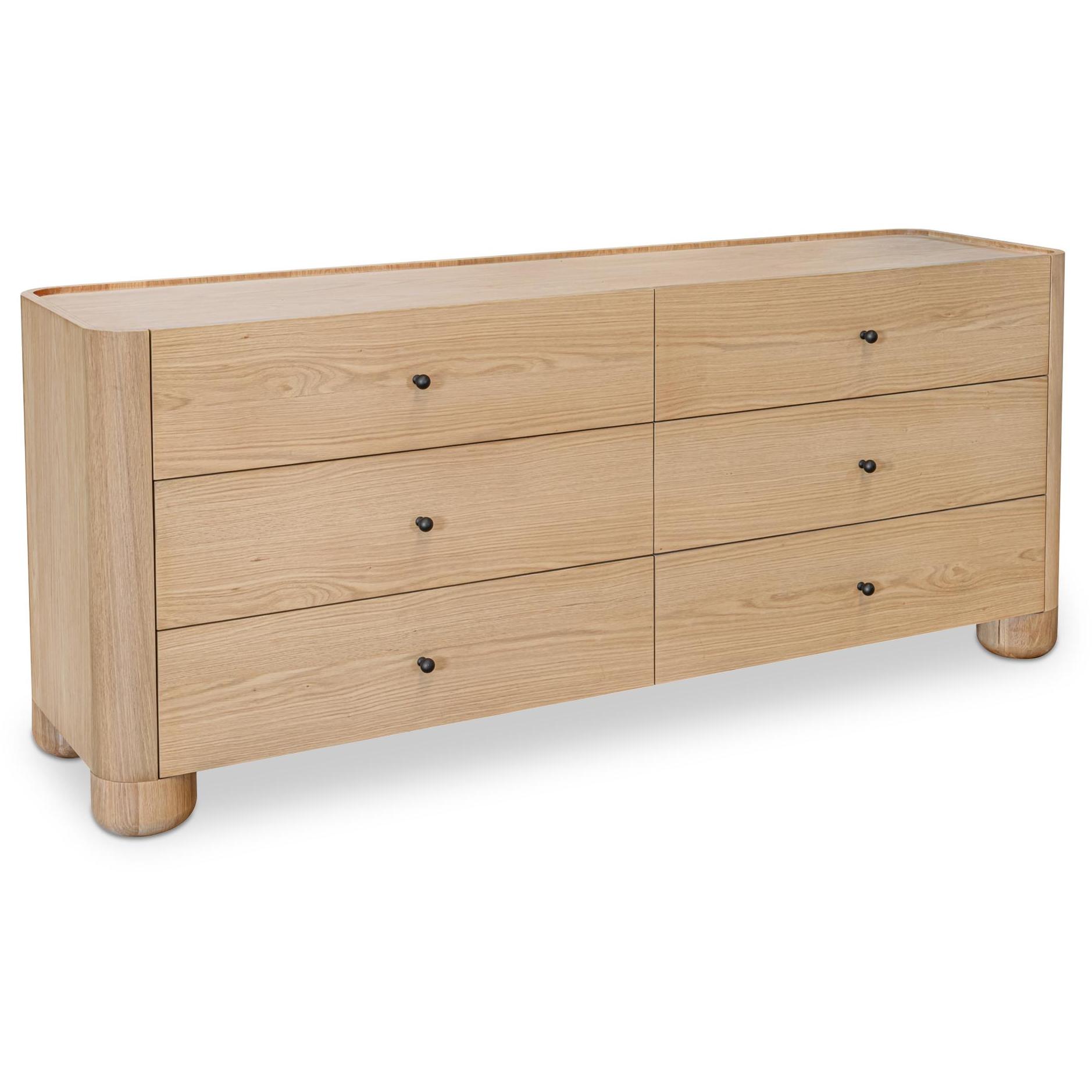 Gibson 6 Drawer Dresser Natural 2 Gibson 6 Drawer Dresser Natural - Image 2