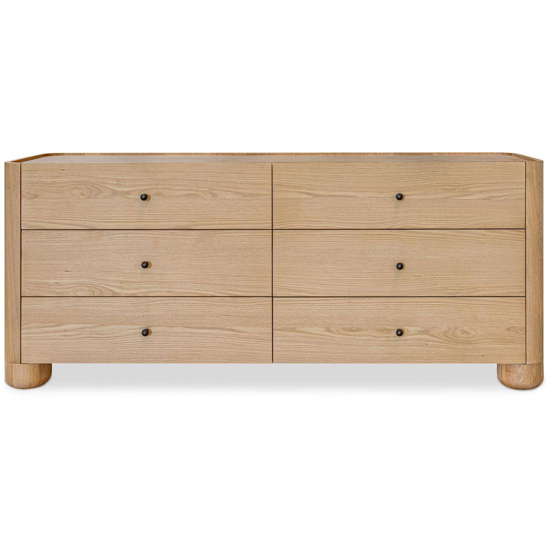 Gibson 6 Drawer Dresser Natural