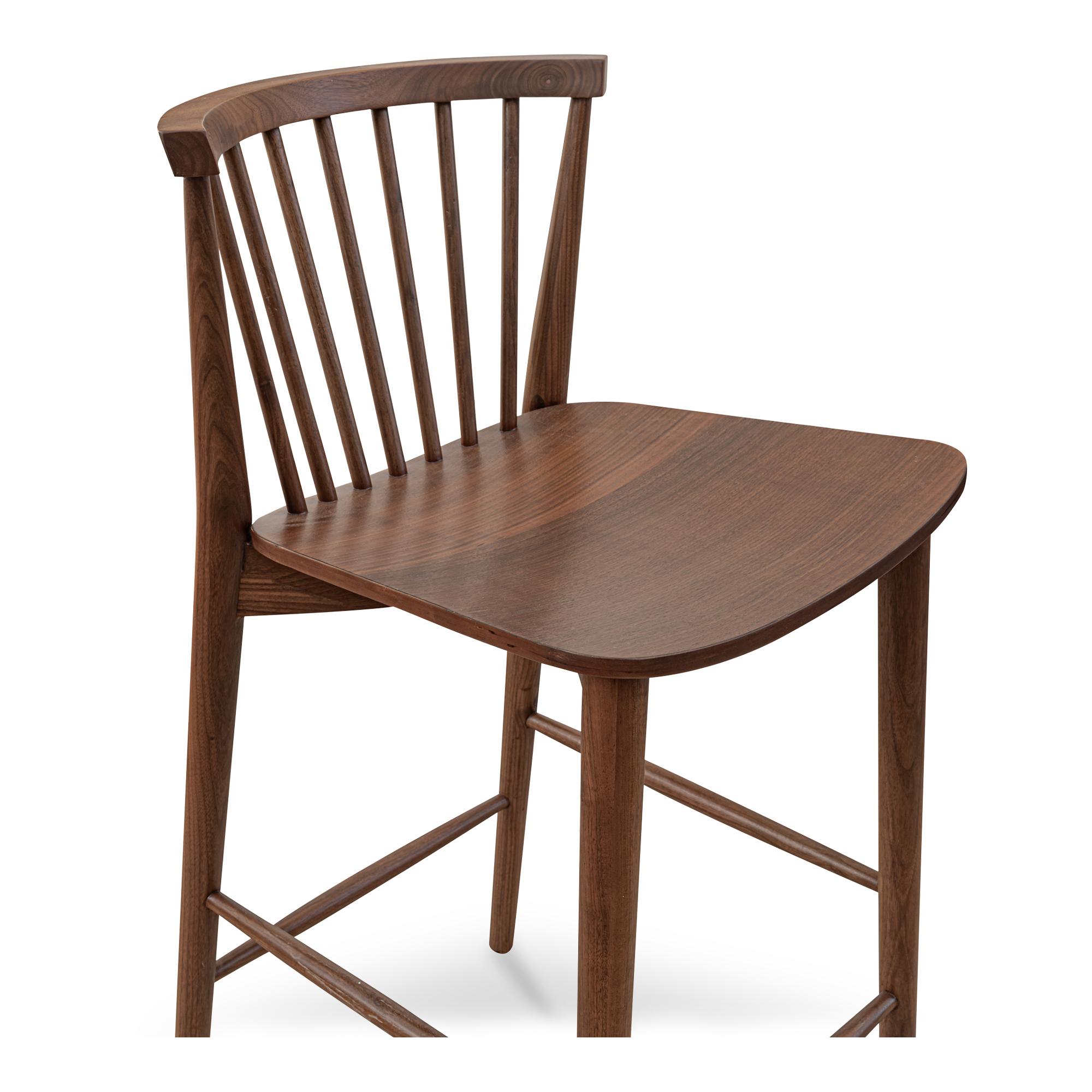 Marley Counter Stool Walnut 7 Marley Counter Stool Walnut - Image 7