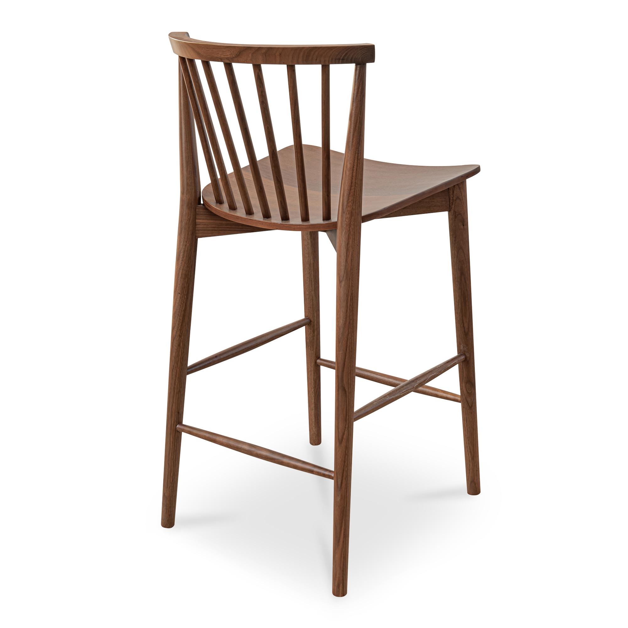 Marley Counter Stool Walnut 3 Marley Counter Stool Walnut - Image 3