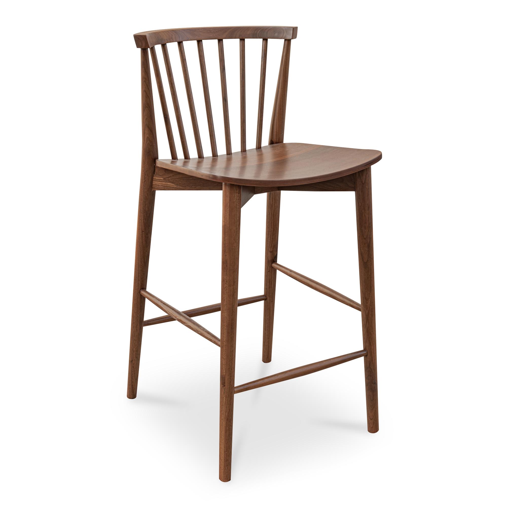 Marley Counter Stool Walnut 2 Marley Counter Stool Walnut - Image 2