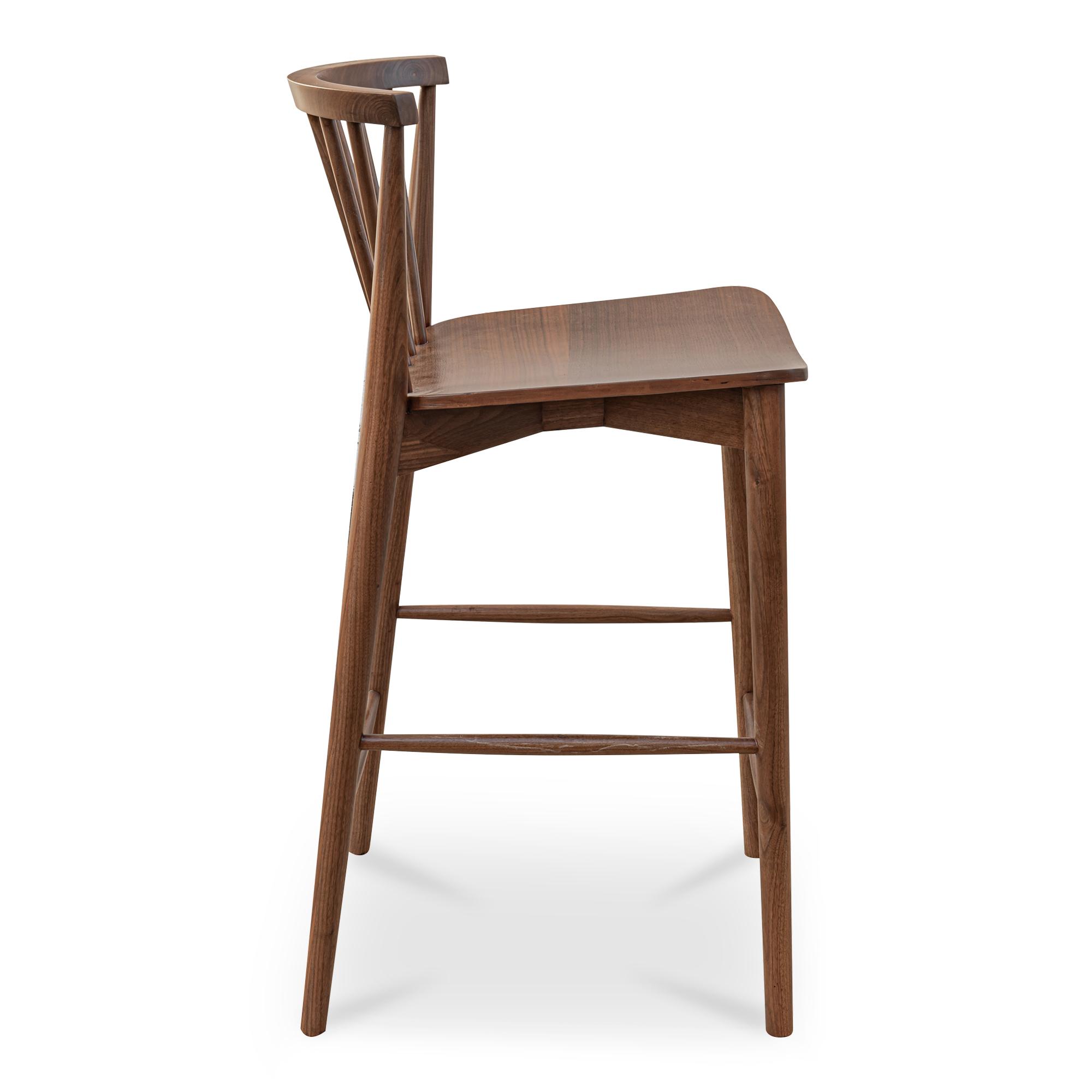 Marley Counter Stool Walnut 4 Marley Counter Stool Walnut - Image 4