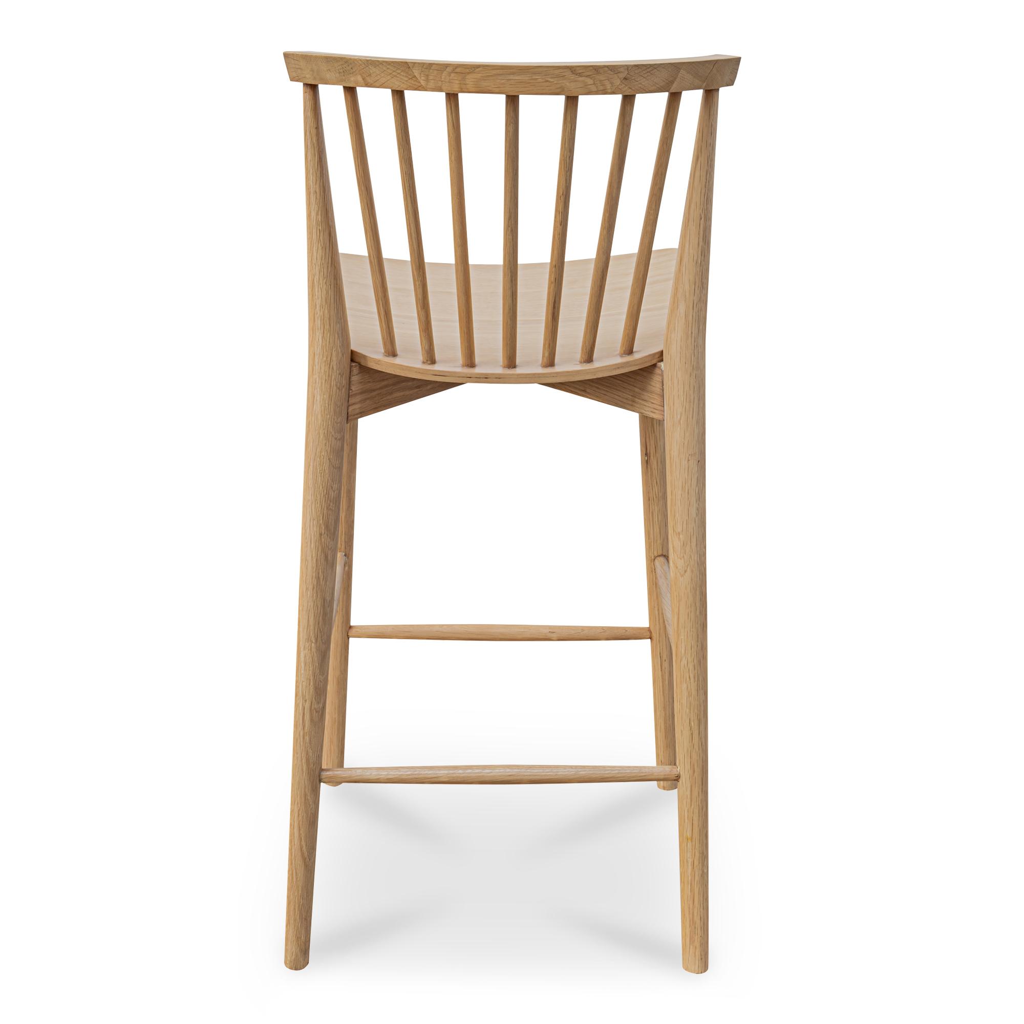 Marley Counter Stool Oak 5 Marley Counter Stool Oak - Image 5