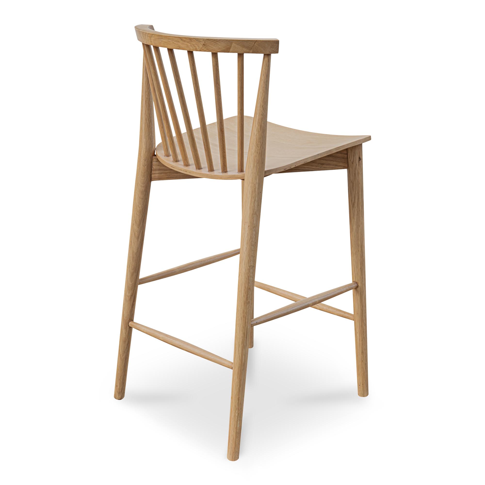 Marley Counter Stool Oak 3 Marley Counter Stool Oak - Image 3