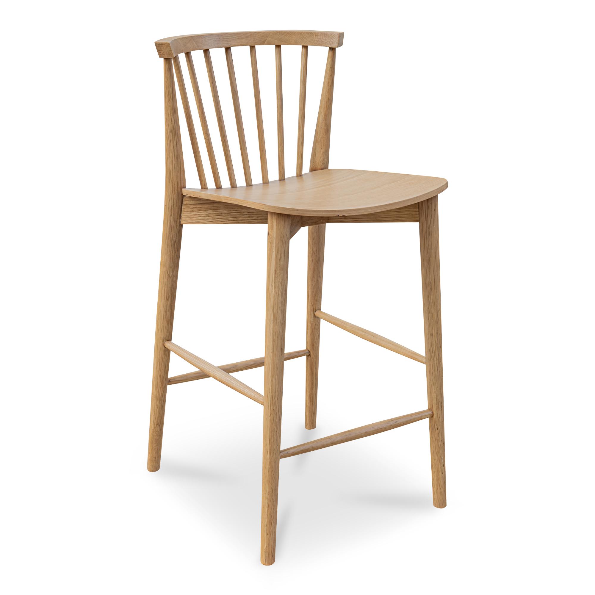Marley Counter Stool Oak 2 Marley Counter Stool Oak - Image 2