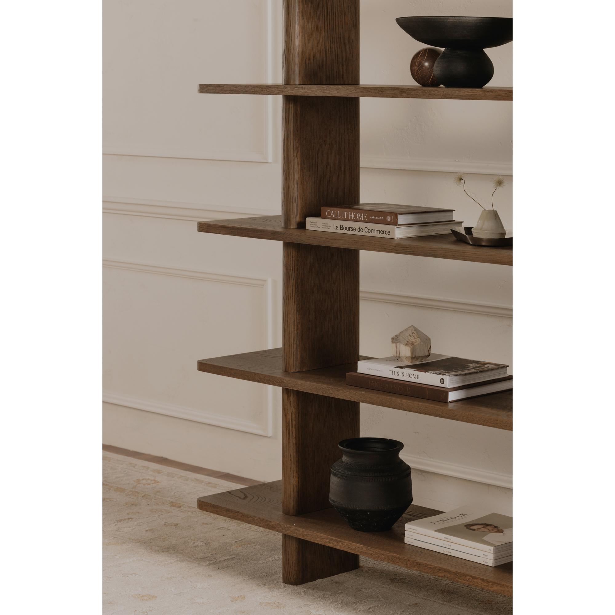 Casey Large Bookcase Dark Brown 5 Casey Large Bookcase Dark Brown - Image 5