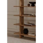 Casey Large Bookcase Rustic Oak FC-1015-24 FC 1015 24 10