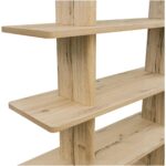Casey Large Bookcase Rustic Oak FC-1015-24 FC 1015 24 Casey closeup01 shadsilo