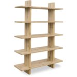 Casey Large Bookcase Rustic Oak FC-1015-24 FC 1015 24 Casey diagR shadsilo