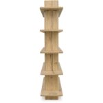 Casey Large Bookcase Rustic Oak FC-1015-24 FC 1015 24 Casey side right shadsilo