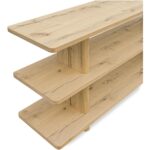 Casey Small Bookcase Rustic Oak FC-1016-24 FC 1016 24 Casey closeup shadsilo