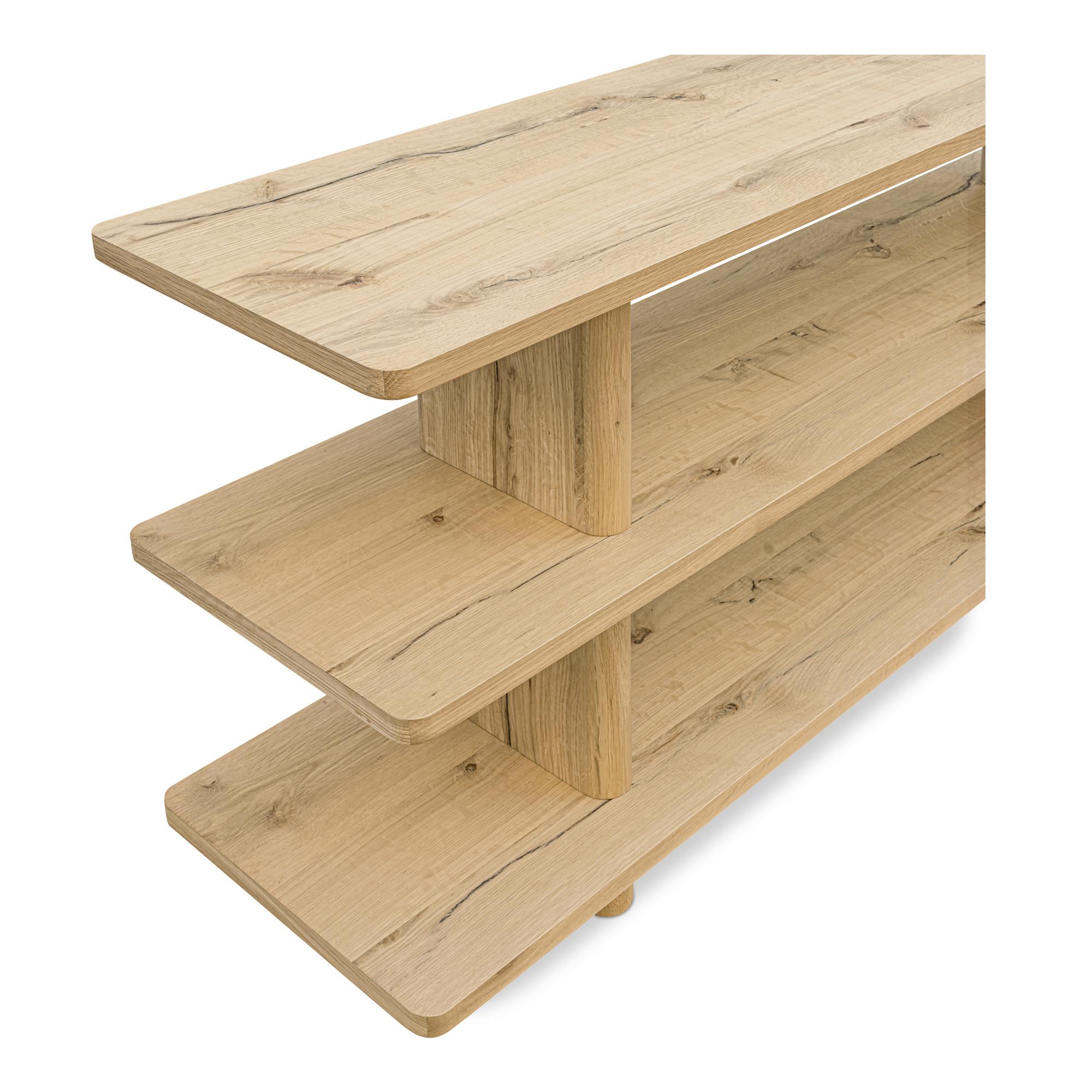 Casey Small Bookcase Rustic Oak 4 Casey Small Bookcase Rustic Oak - Image 4