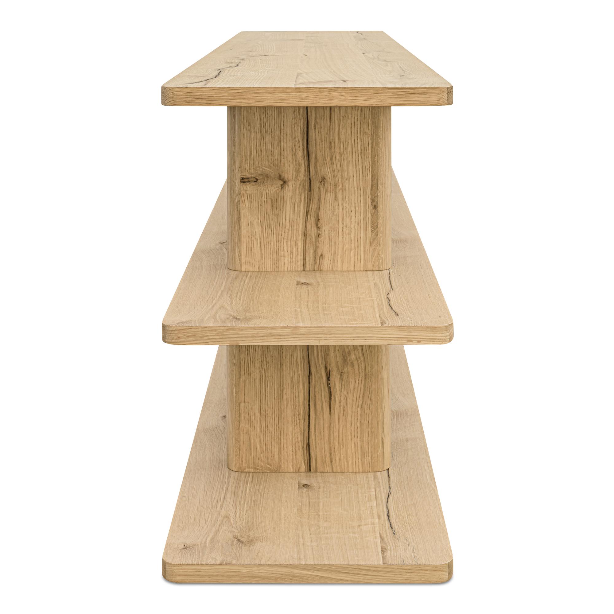 Casey Small Bookcase Rustic Oak 3 Casey Small Bookcase Rustic Oak - Image 3