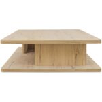 Casey Large Coffee Table Rustic Oak FC-1017-24 FC 1017 24 Casey side right shadsilo