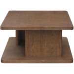 Casey Small Coffee Table Dark Brown FC-1018-20 FC 1018 20 Casey side right shadsilo
