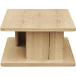 Casey Small Coffee Table Rustic Oak FC-1018-24 FC 1018 24 Casey side right shadsilo
