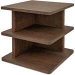 Casey Side Table Dark Brown FC-1019-20 FC 1019 20 Casey diagL shadsilo