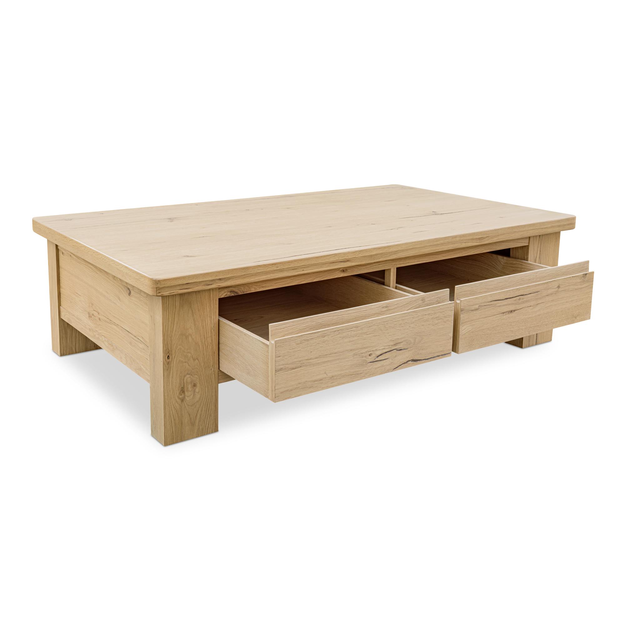 Graham Storage Coffee Table Rustic Oak 2 Graham Storage Coffee Table Rustic Oak - Image 2