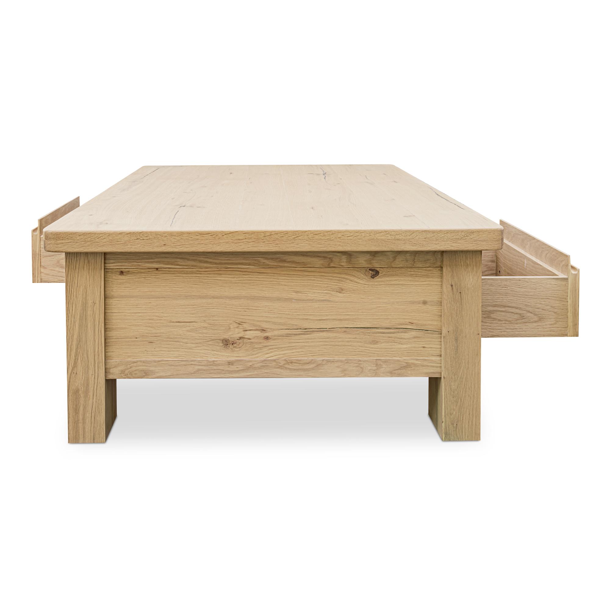 Graham Storage Coffee Table Rustic Oak 3 Graham Storage Coffee Table Rustic Oak - Image 3