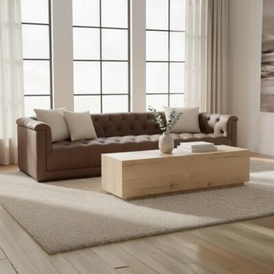 Sawyer Coffee Table Rustic Oak
