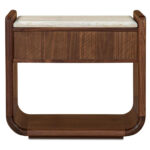 Enns Nightstand Dark Brown 8 Enns Nightstand Dark Brown - Image 3