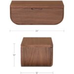 Hettie Floating Nightstand Dark Brown FC-1024-03 FC 1024 03 70 dim